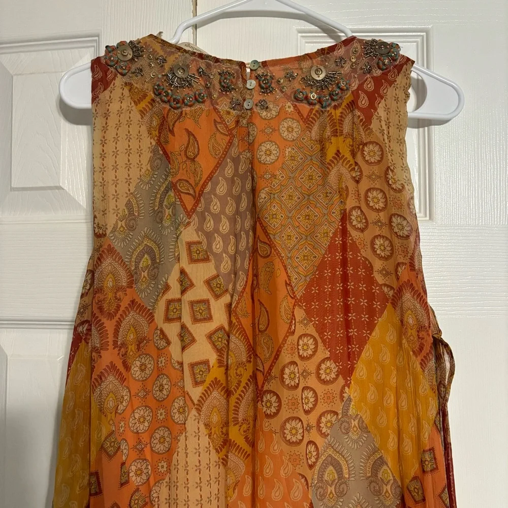 Soft Surroundings Vanessa Beaded Maxi Dress